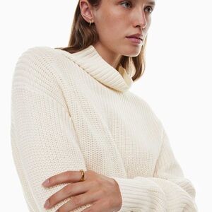 Aritzia Wilfred Montpellier Merino Wool Waist Turtleneck